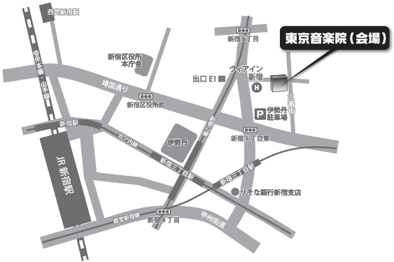 東京音楽院地図